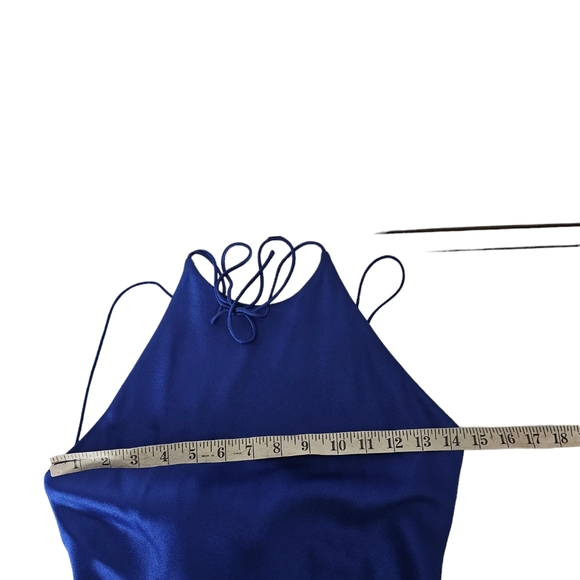 Alice +Olivia Francine Dress Midi Cobalt Blue New With Tags Size 2 - Picture 8 of 11